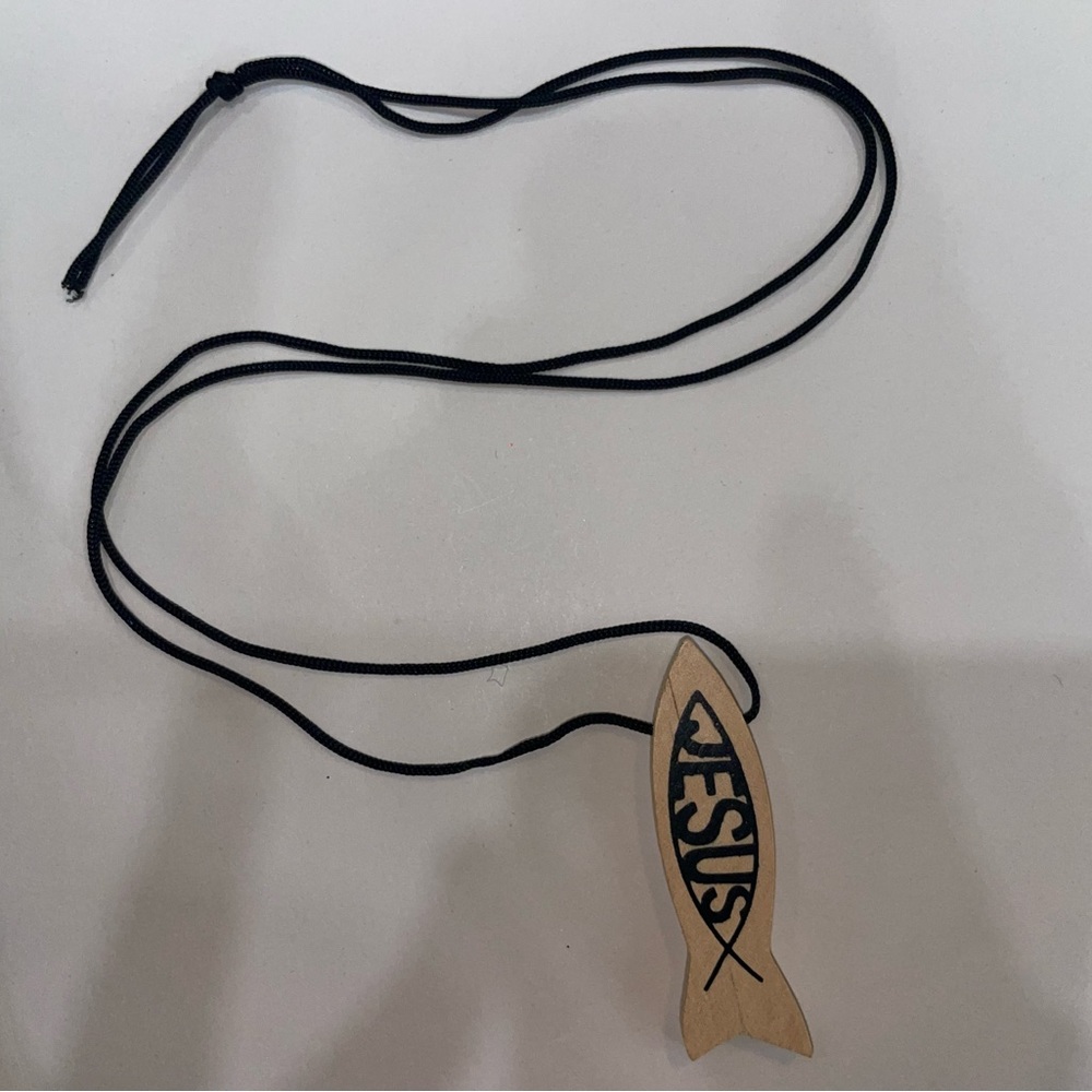 Jesus fish necklace